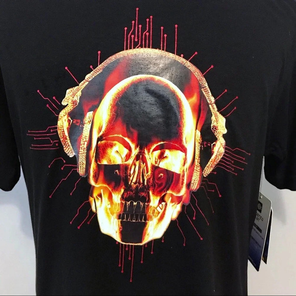 De-Kryptic NWT Black Graphic Shirt Men Various - Picture 3 of 8